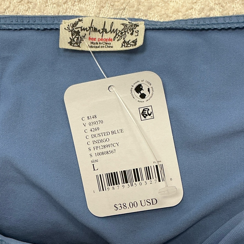 Free People Dusty Blue Halter Tank - Picture 2 of 2